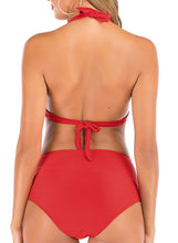 Charger l&#39;image dans la galerie, Bikisolo Femme Couleur Unie Faire monter À Bretelles Sexy Bikinis Maillots De Bain