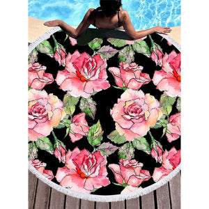 Bikisolo Femme Floral attrayant serviette de plage