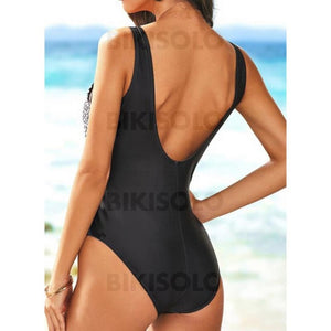 À Pois Bretelles Sexy Grande Taille Une Pièce Maillots De Bain