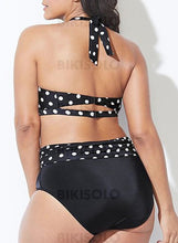 Charger l&#39;image dans la galerie, À Pois Dos Nu Élégante Grande Taille Bikinis Maillots De Bain