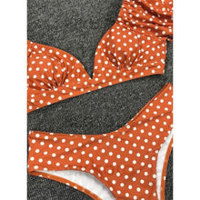 Charger l&#39;image dans la galerie, À Pois Taille Basse Bretelles Sexy Élégante Bikinis Maillots De Bain