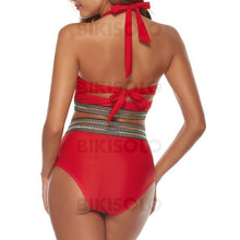 Charger l&#39;image dans la galerie, À Pois Taille Haute Bretelles Mignon Bikinis Maillots De Bain