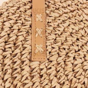 Bikisolo Femme À La Mode/tressé Polyester Sac En Bandoulière/sacs De Plage Sacs À Bandoulière