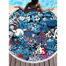 Charger l&#39;image dans la galerie, Bikisolo Femme Bohême Attrayant Serviette De Plage Bleu