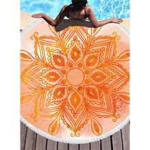 Charger l&#39;image dans la galerie, Bikisolo Femme Bohême Attrayant Serviette De Plage Orange