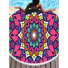 Charger l&#39;image dans la galerie, Bikisolo Femme Bohême Attrayant Serviette De Plage Rose Vif