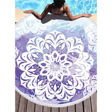 Charger l&#39;image dans la galerie, Bikisolo Femme Bohême Attrayant Serviette De Plage Violet