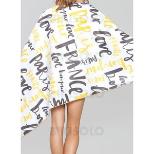 Bikisolo Femme Country Style Boho Serviette De Plage Jaune