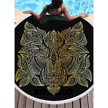 Charger l&#39;image dans la galerie, Bikisolo Femme Faune Attrayant Serviette De Plage Or