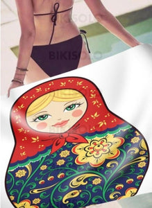 Bikisolo Femme Retro /cru Attrayant Serviette De Plage