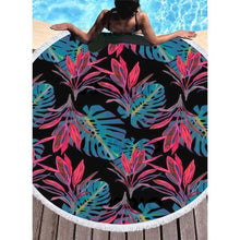 Charger l&#39;image dans la galerie, Bikisolo Femme Rose/bohême Mode/frais Serviette De Plage Noir