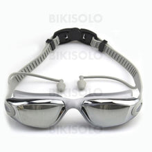 Charger l&#39;image dans la galerie, Bikisolo Galvanoplastie Etanche Anti-Buée Lunettes De Natation Argent