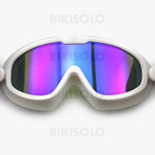 Charger l&#39;image dans la galerie, Bikisolo Galvanoplastie Etanche Anti-Buée Lunettes De Natation Blanc-1