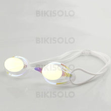 Charger l&#39;image dans la galerie, Bikisolo Galvanoplastie Etanche Anti-Buée Lunettes De Natation Blanc