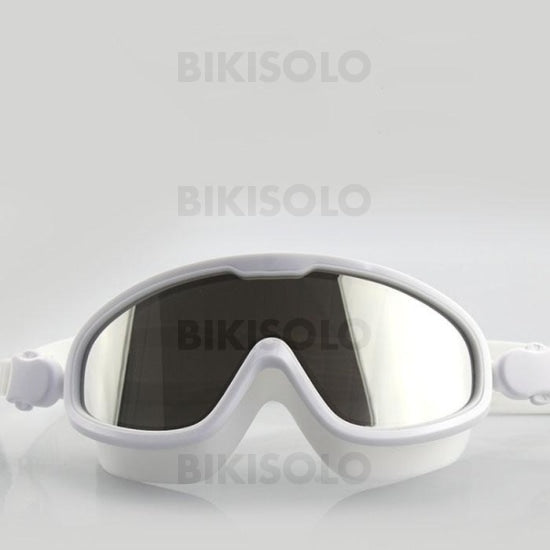Bikisolo Galvanoplastie Etanche Anti-Buée Lunettes De Natation Blanc