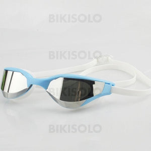 Bikisolo Galvanoplastie Etanche Anti-Buée Lunettes De Natation Bleu