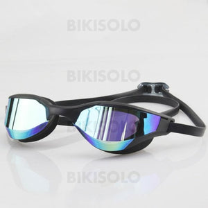 Bikisolo Galvanoplastie Etanche Anti-Buée Lunettes De Natation Noir-1