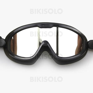 Bikisolo Galvanoplastie Etanche Anti-Buée Lunettes De Natation Noir