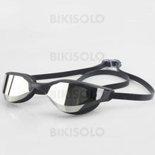 Charger l&#39;image dans la galerie, Bikisolo Galvanoplastie Etanche Anti-Buée Lunettes De Natation Noir