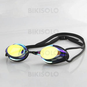Bikisolo Galvanoplastie Etanche Anti-Buée Lunettes De Natation Noir