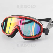 Charger l&#39;image dans la galerie, Bikisolo Galvanoplastie Etanche Anti-Buée Lunettes De Natation Rouge