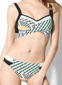 Coloré À Bretelles Élégante Bikinis Maillots De Bain
