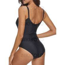 Charger l&#39;image dans la galerie, Couleur Unie À Bretelles Col V Sexy Une Pièce Maillots De Bain