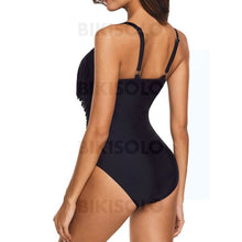 Charger l&#39;image dans la galerie, Couleur Unie À Bretelles Élégante Attrayant Une Pièce Maillots De Bain