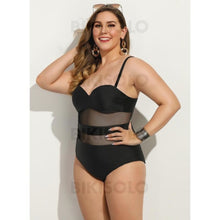 Charger l&#39;image dans la galerie, Couleur Unie À Bretelles Sexy Une Pièce Maillots De Bain