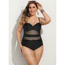 Charger l&#39;image dans la galerie, Couleur Unie À Bretelles Sexy Une Pièce Maillots De Bain