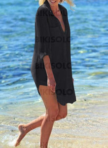 Couleur Unie À La Mode Tenues De Plage Maillots De Bain