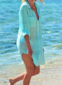 Couleur Unie À La Mode Tenues De Plage Maillots De Bain