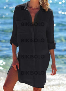 Couleur Unie À La Mode Tenues De Plage Maillots De Bain