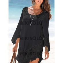 Charger l&#39;image dans la galerie, Couleur Unie Col Rond Sexy Mignon Tenues De Plage Maillots De Bain