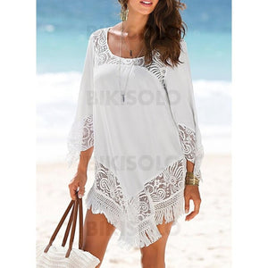 Couleur Unie Col Rond Sexy Tenues De Plage Maillots De Bain