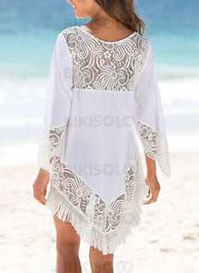 Couleur Unie Col Rond Sexy Tenues De Plage Maillots De Bain