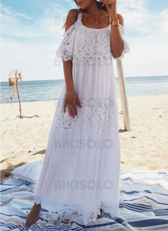 Couleur Unie Col U Sexy Bohème Tenues De Plage Maillots De Bain