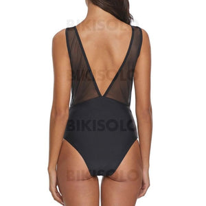 Couleur Unie Col U Sexy Une Pièce Maillots De Bain