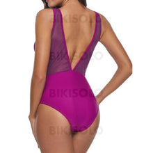 Charger l&#39;image dans la galerie, Couleur Unie Col U Sexy Une Pièce Maillots De Bain