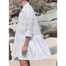 Charger l&#39;image dans la galerie, Couleur Unie Col V Bohème Tenues De Plage Maillots De Bain