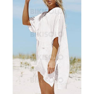 Couleur Unie Col V Jolis Attrayant Tenues De Plage Maillots De Bain