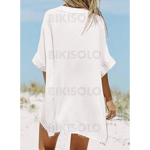 Couleur Unie Col V Jolis Attrayant Tenues De Plage Maillots De Bain