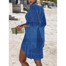Charger l&#39;image dans la galerie, Couleur Unie Col V Sexy Tenues De Plage Maillots De Bain