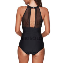 Charger l&#39;image dans la galerie, Couleur Unie Coupe Haute Dos Nu Sexy Une Pièce Maillots De Bain
