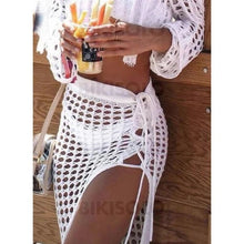 Charger l&#39;image dans la galerie, Couleur Unie Crochet Engrener Sans Bretelle Sexy Tenues De Plage Maillots De Bain