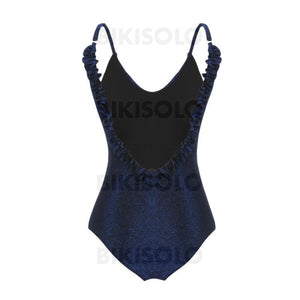 Couleur Unie Dos Nu À Bretelles Sexy La Mode Une Pièce Maillots De Bain