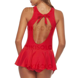 Couleur Unie Engrener Col Haut Mignon Robes De Bain Maillots De Bain