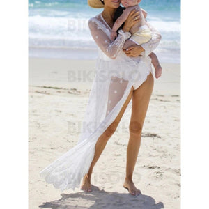 Couleur Unie Engrener Col V Sexy Tenues De Plage Maillots De Bain