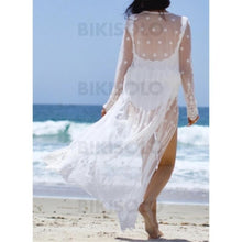 Charger l&#39;image dans la galerie, Couleur Unie Engrener Col V Sexy Tenues De Plage Maillots De Bain