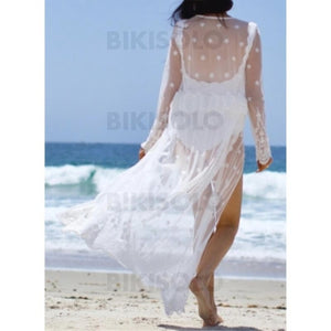 Couleur Unie Engrener Col V Sexy Tenues De Plage Maillots De Bain